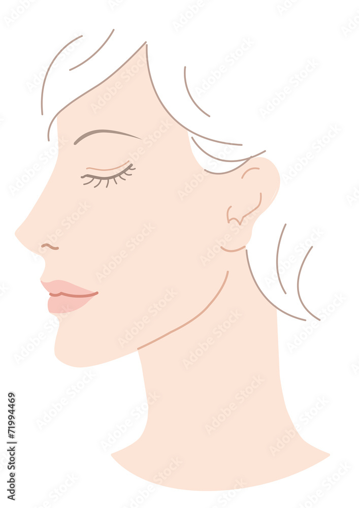 女性 横顔 女性 横顔