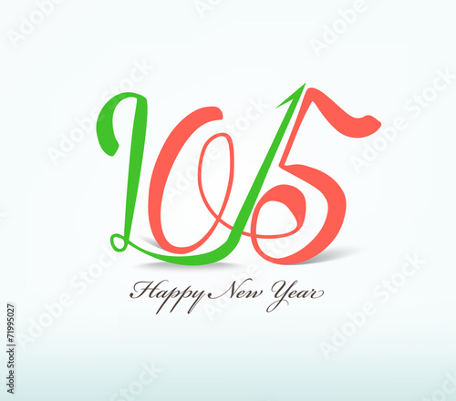 happy new year text design