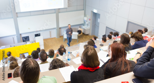 Lecture at university.