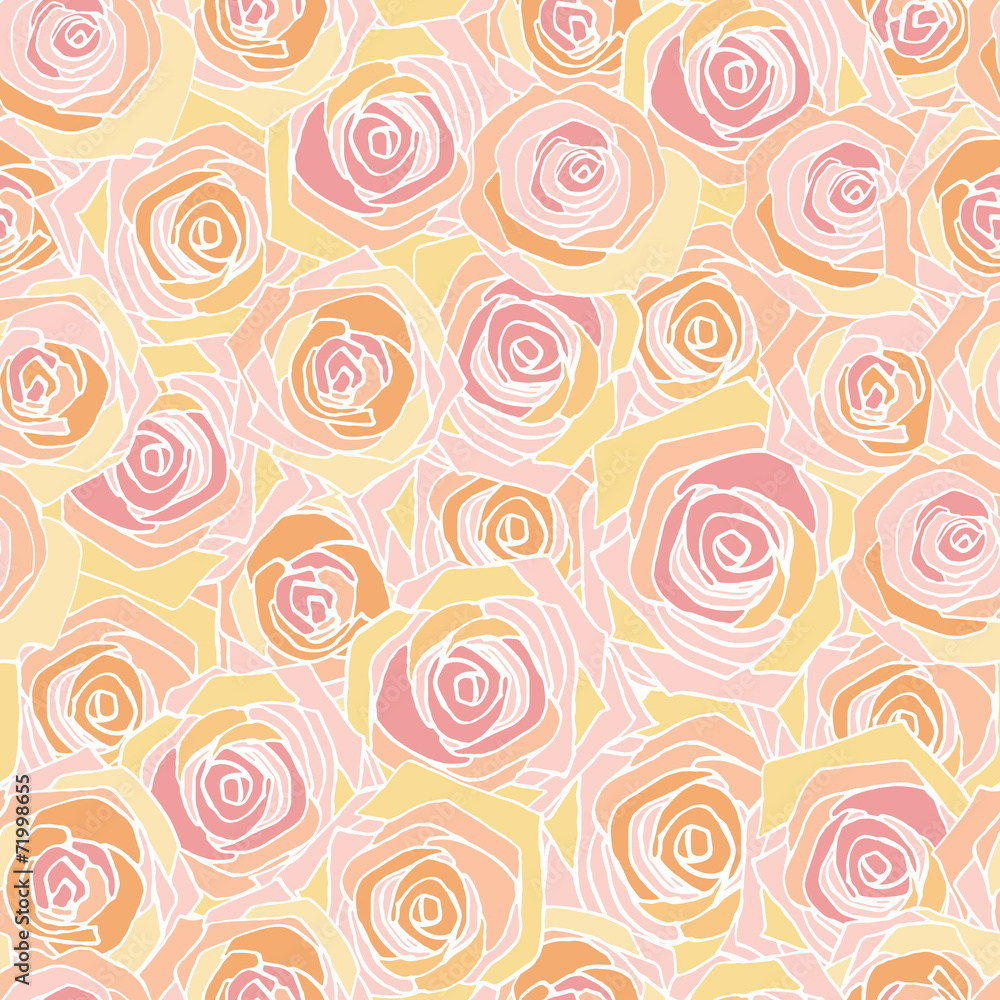 Simple pink rose pattern Simple pink rose pattern