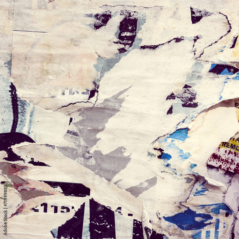 Fototapeta premium Old posters grunge textures