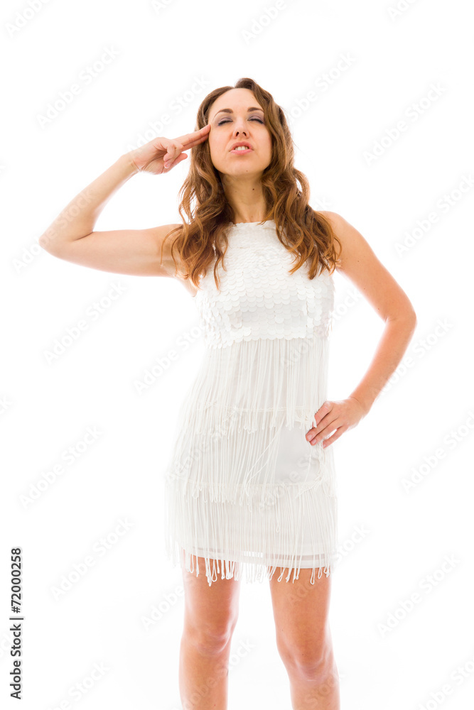 model isolated on plain background hand gesture gun model isolated on plain background hand gesture gun
