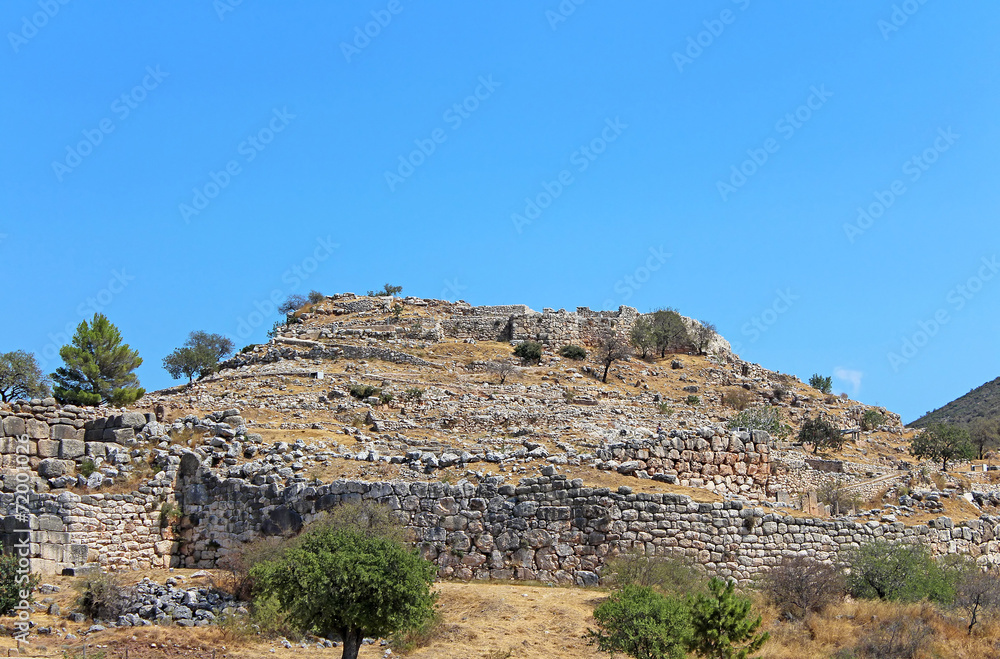 Mycenae, archaeological site in Peloponnese, Greece