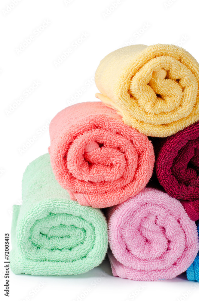 The combined color towels The combined color towels