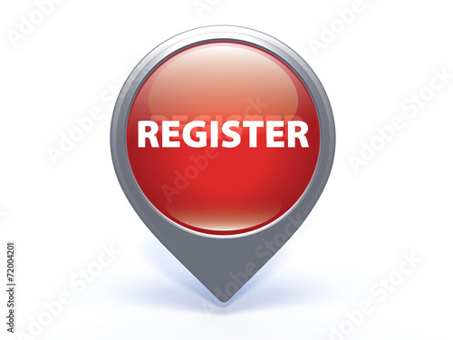 Free Download register pointer button on white background - GFXLoad
