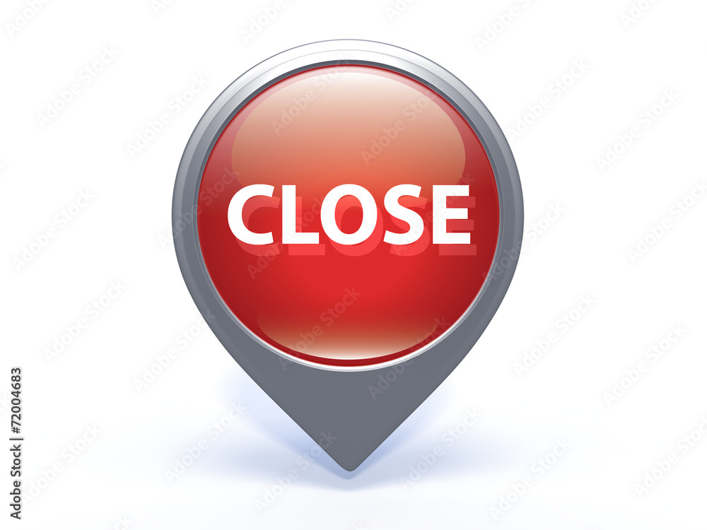 close pointer icon on white background close pointer icon on white background