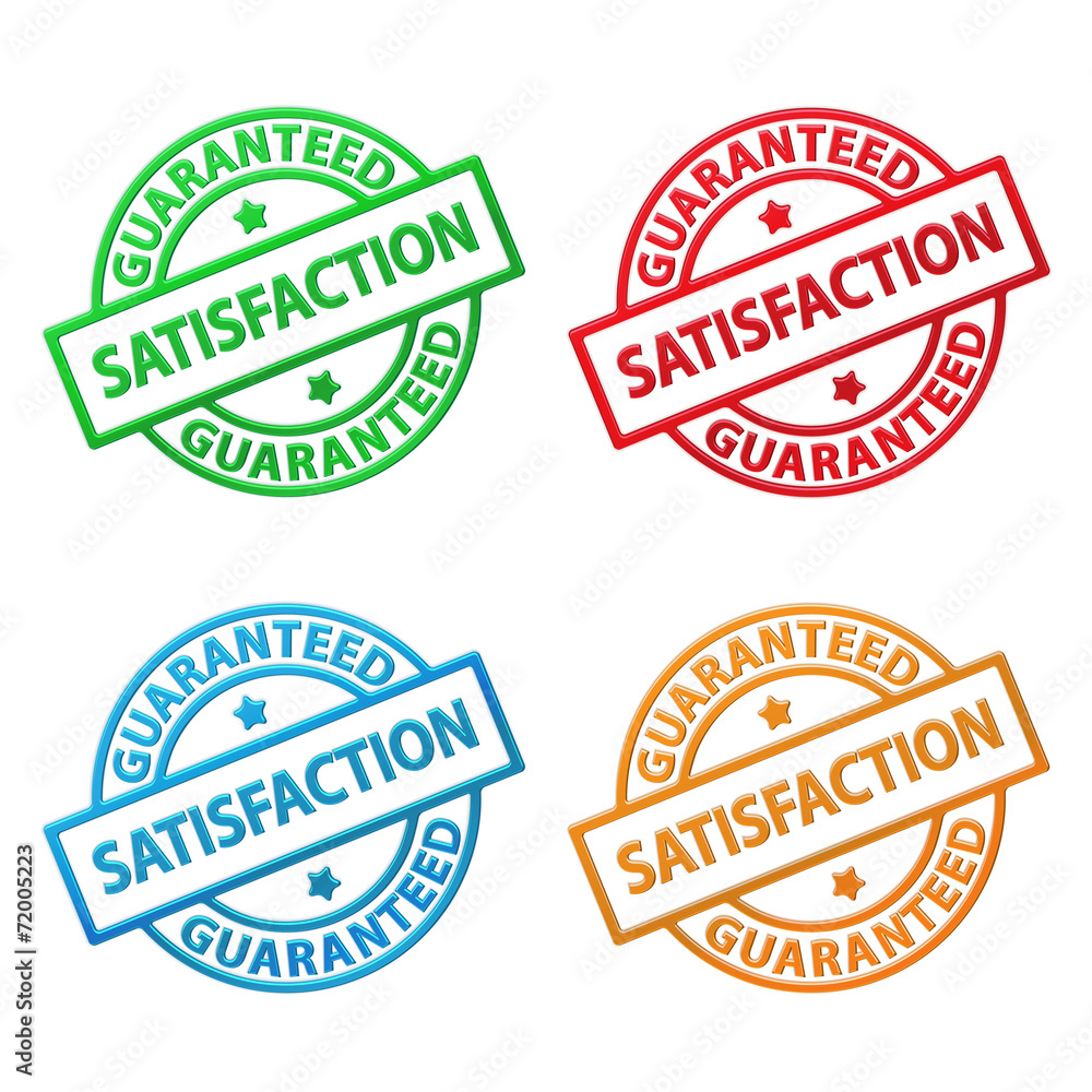 Photography "SATISFACTION GUARANTEED" Badge (stamp label guarantee quality)