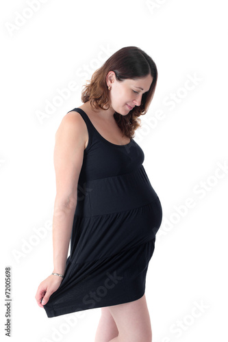 Pregnant woman in black dress © Maslov Dmitry
