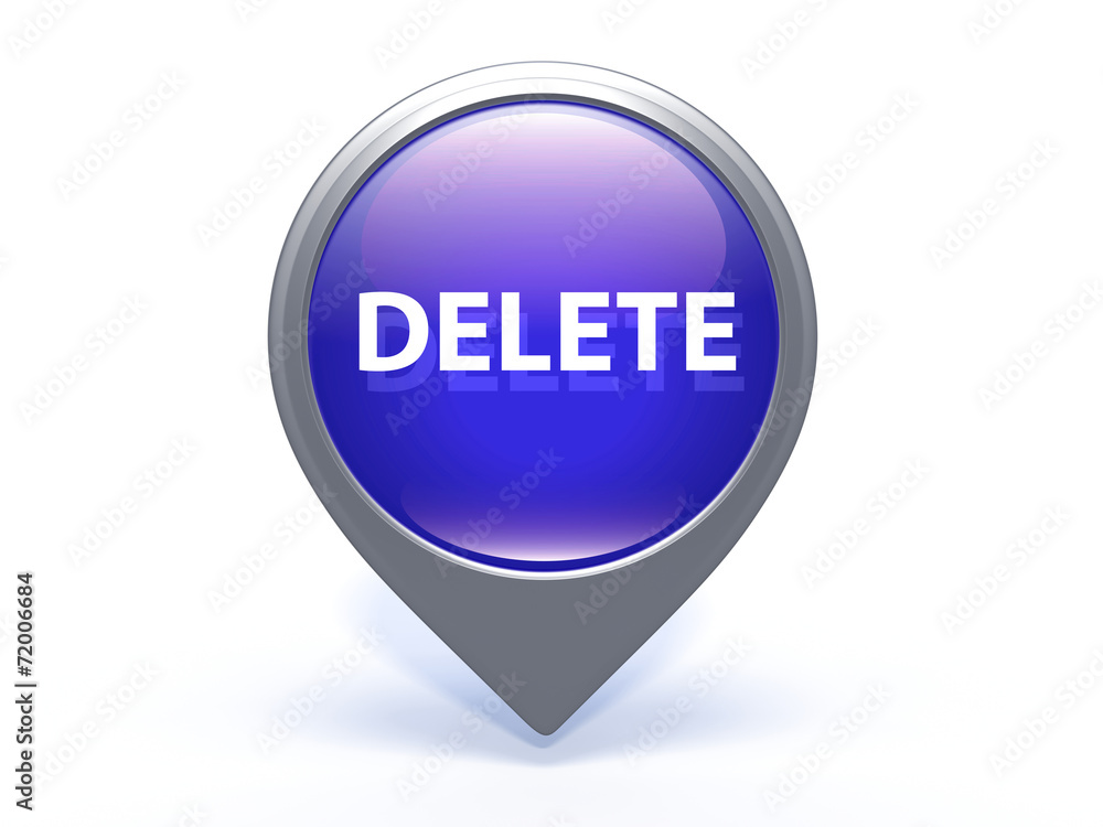 delete pointer icon on white background delete pointer icon on white background