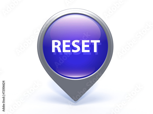 Obraz na płótnie reset pointer icon on white background