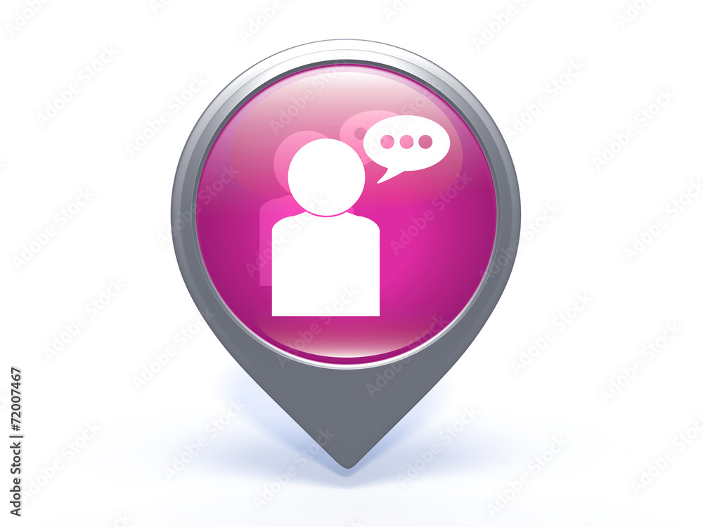 forum pointer icon on white background forum pointer icon on white background