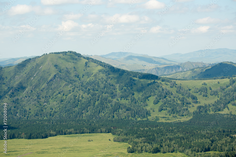 Green hills of Altai
