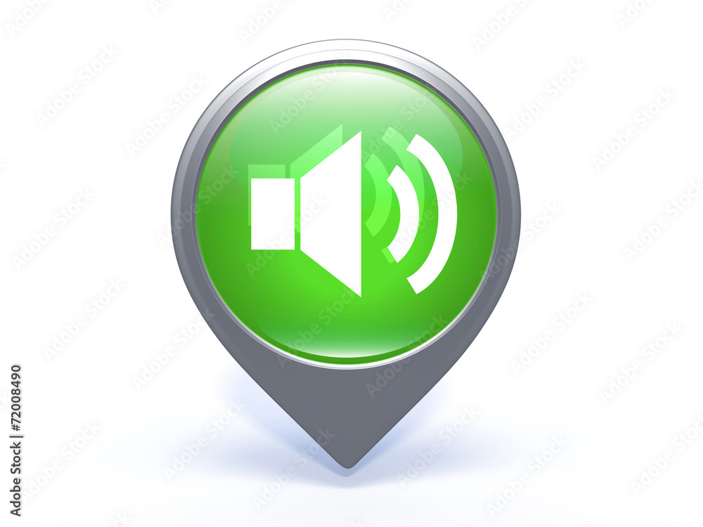 volume pointer icon on white background volume pointer icon on white background