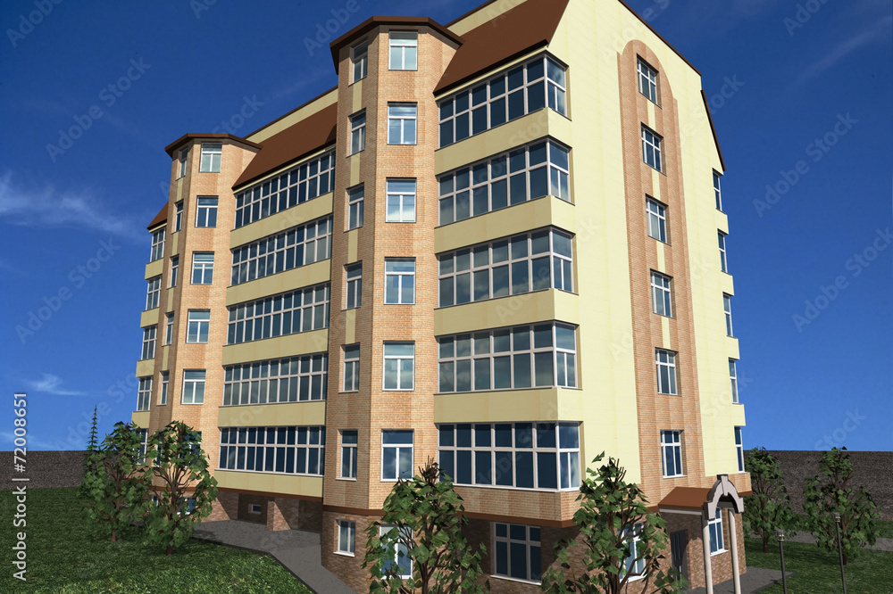 Fototapeta premium Multistorey Building