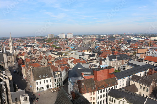 View of Ghent, Belgium from Belfry © takranik
