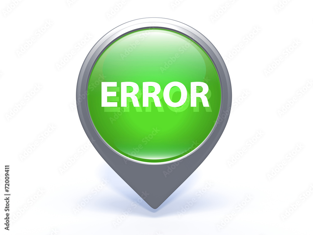 error pointer icon on white background error pointer icon on white background