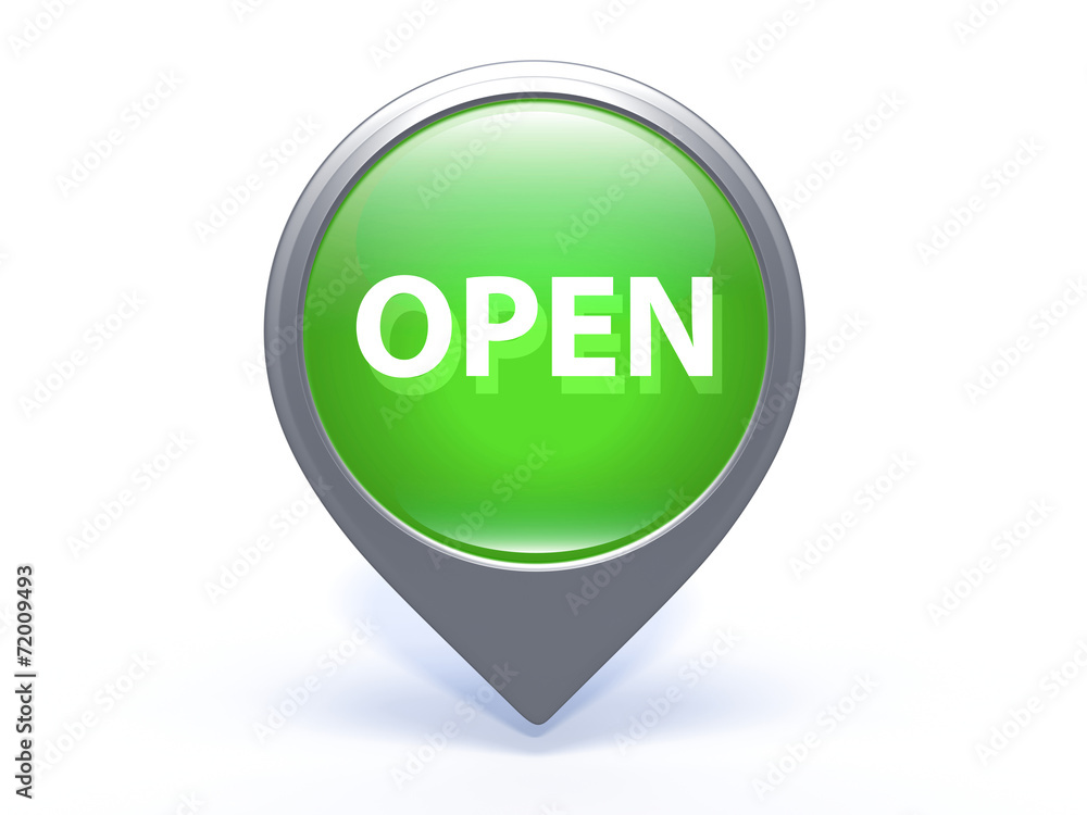 open pointer icon on white background open pointer icon on white background