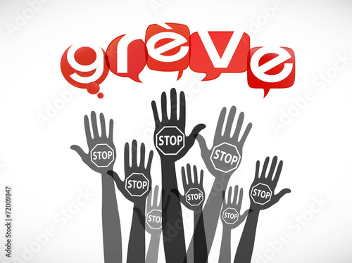 groupe mains : stop grève