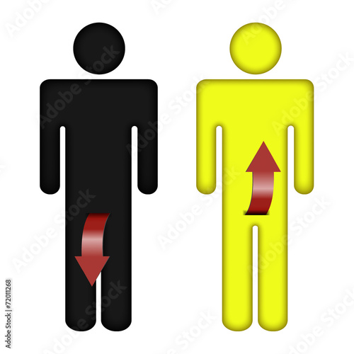 two characters symbolizing male potency