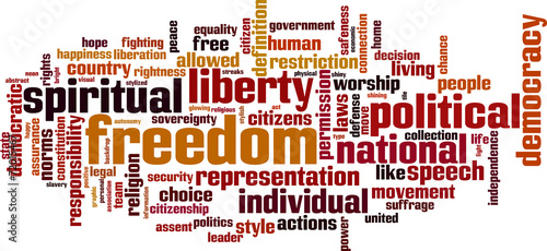 Freedom word cloud