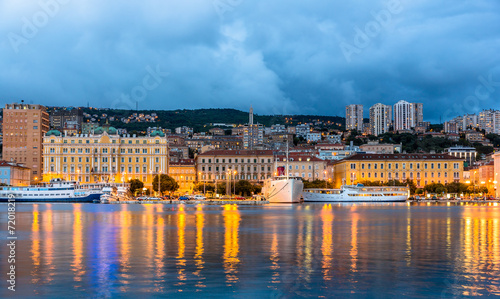 View of Rijeka city in Croatia photo