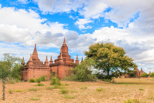 Ancient pagodas in Old Bagan, Bagan-Nyaung U, Myanmar