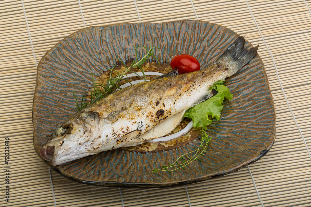 Grilled seabass