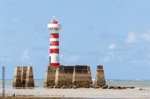 Ponta Verde lighthouse at Maceio, Alagoas, Northeast of Brazil