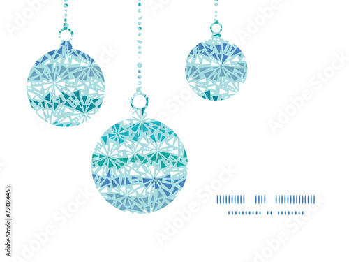 Vector abstract ice chrystals texture Christmas ornaments