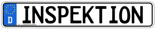 Inspektion Schild  #141023-svg10