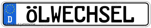 Ölwechsel Schild #141023-svg12
