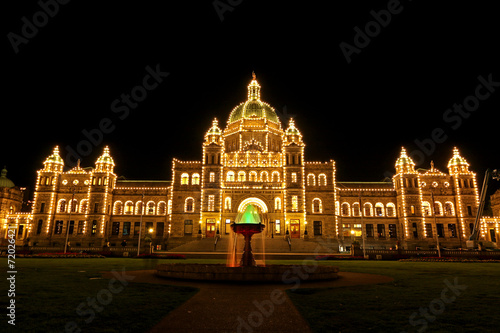 Legislative Assembly of British Columbia at Night