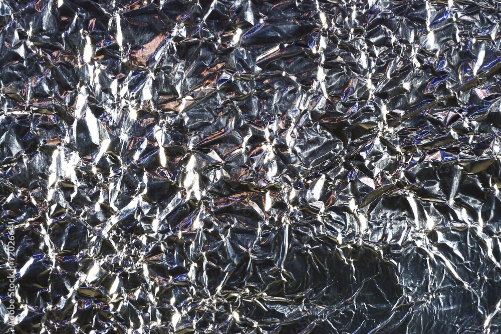 Crinkled tinfoil Crinkled tinfoil