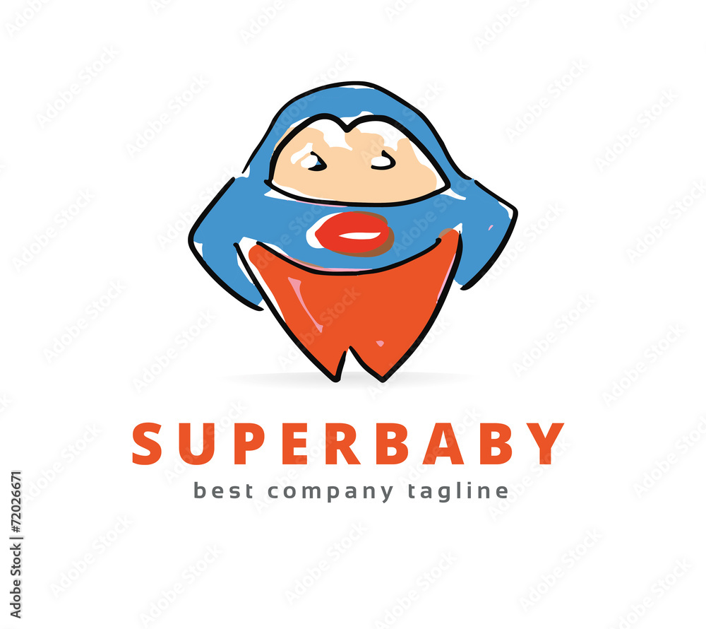 Abstract vector big super monster logo icon concept. Logotype Abstract vector big super monster logo icon concept. Logotype