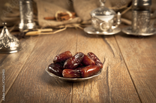 Dried date palm fruits or kurma, ramadan ( ramazan ) food