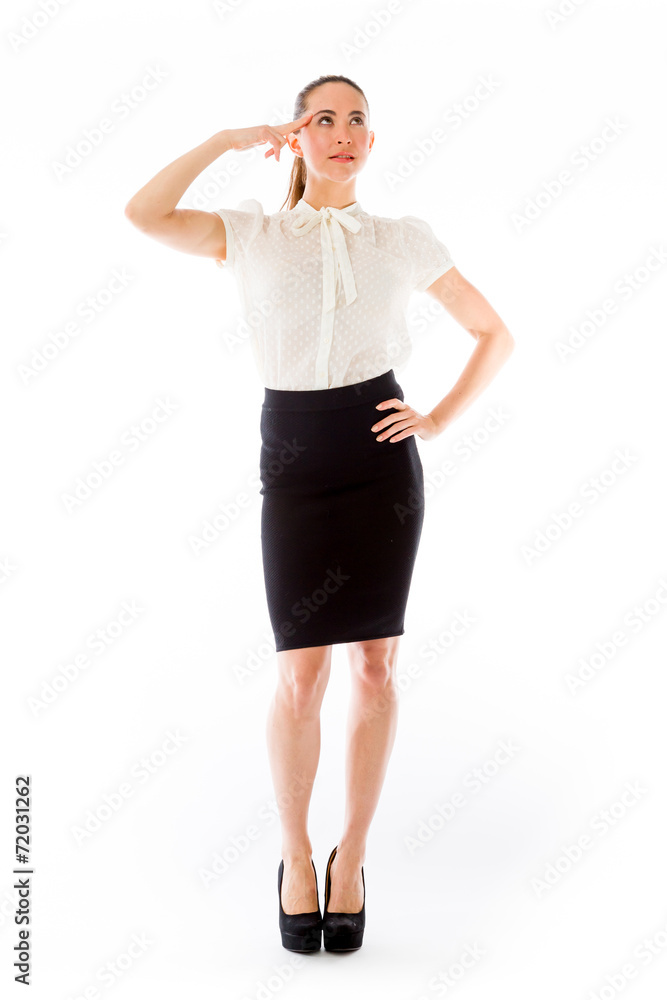 model isolated on plain background hand gesture gun model isolated on plain background hand gesture gun