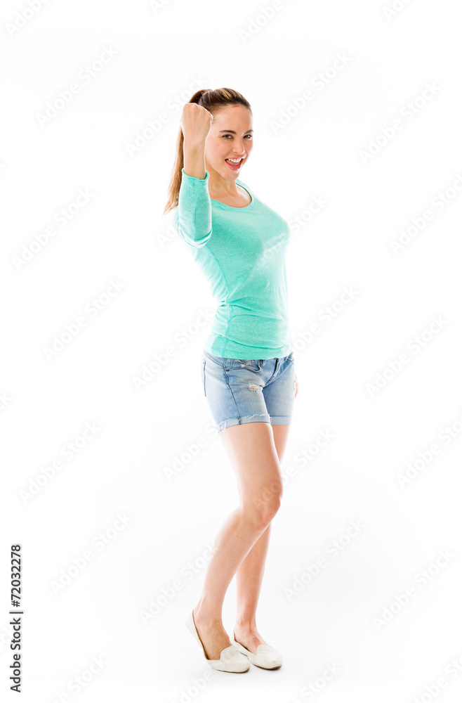 model isolated on white model isolated on white