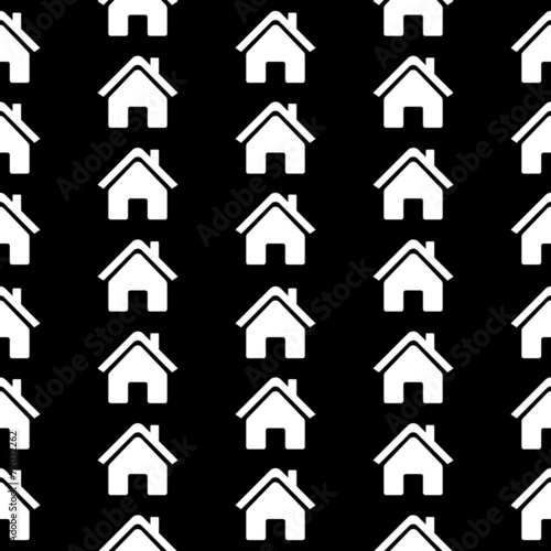 Home icon seamless pattern
