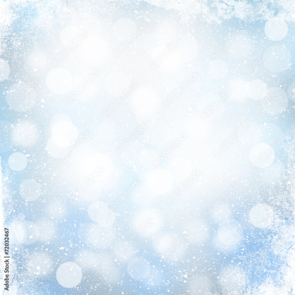 Obraz premium Christmas winter background with snow