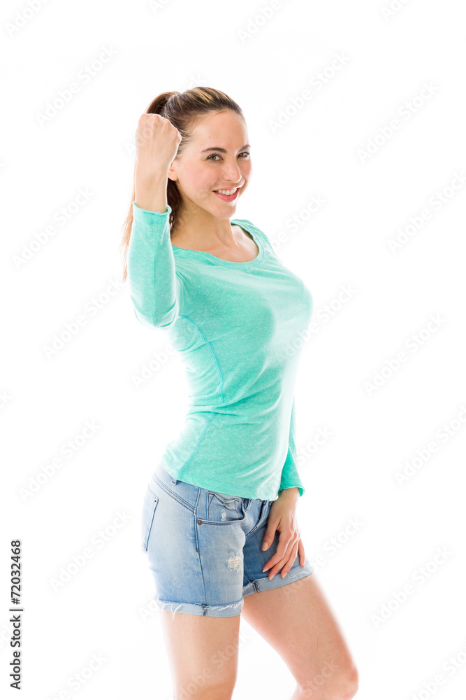 model isolated on white model isolated on white