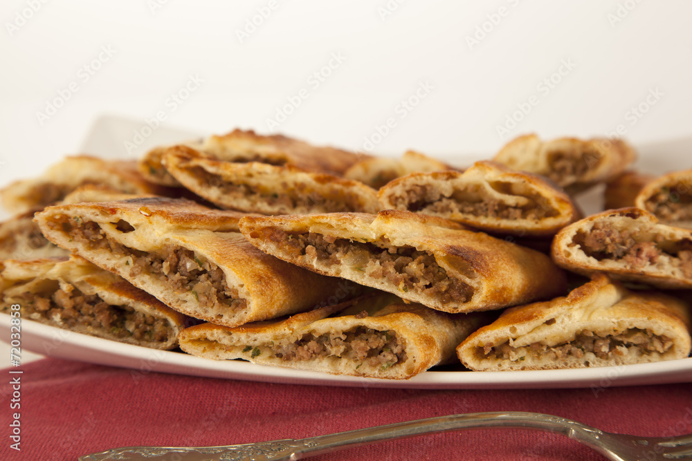 Turkish traditional beef Pide