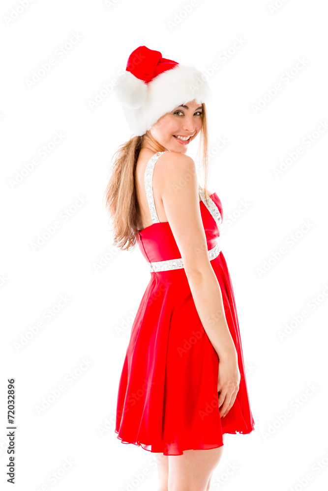 model isolated on plain background back turning around model isolated on plain background back turning around