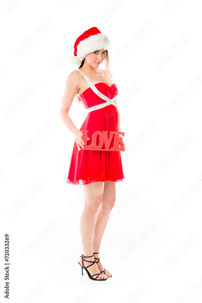 model isolated on white in love model isolated on white in love