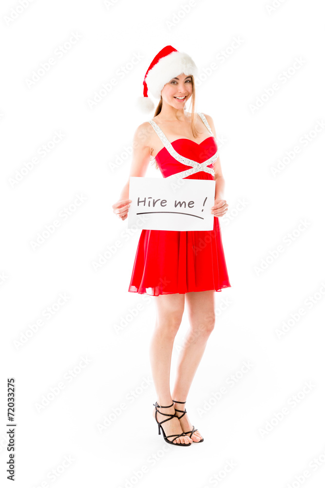 model isolated on white holding a sign model isolated on white holding a sign