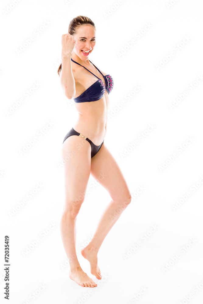 model isolated on white model isolated on white