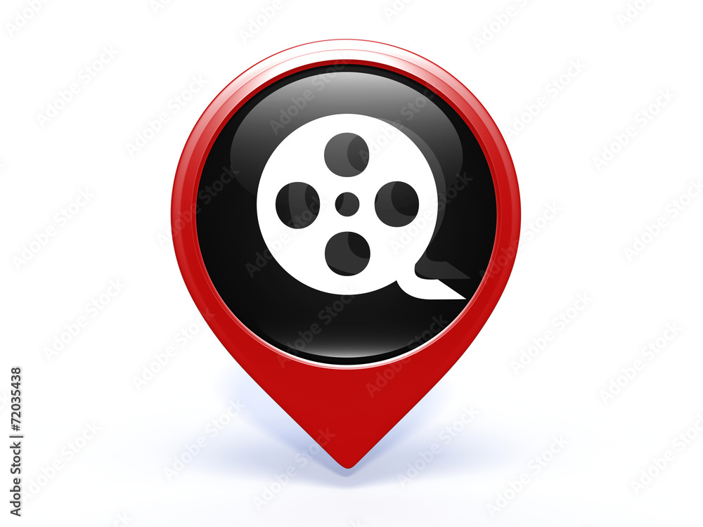 film pointer icon on white background film pointer icon on white background