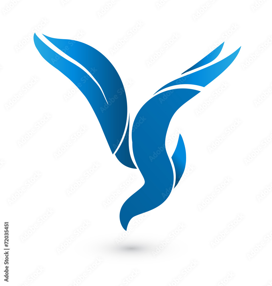 Naklejka premium Logo Bird vector icon