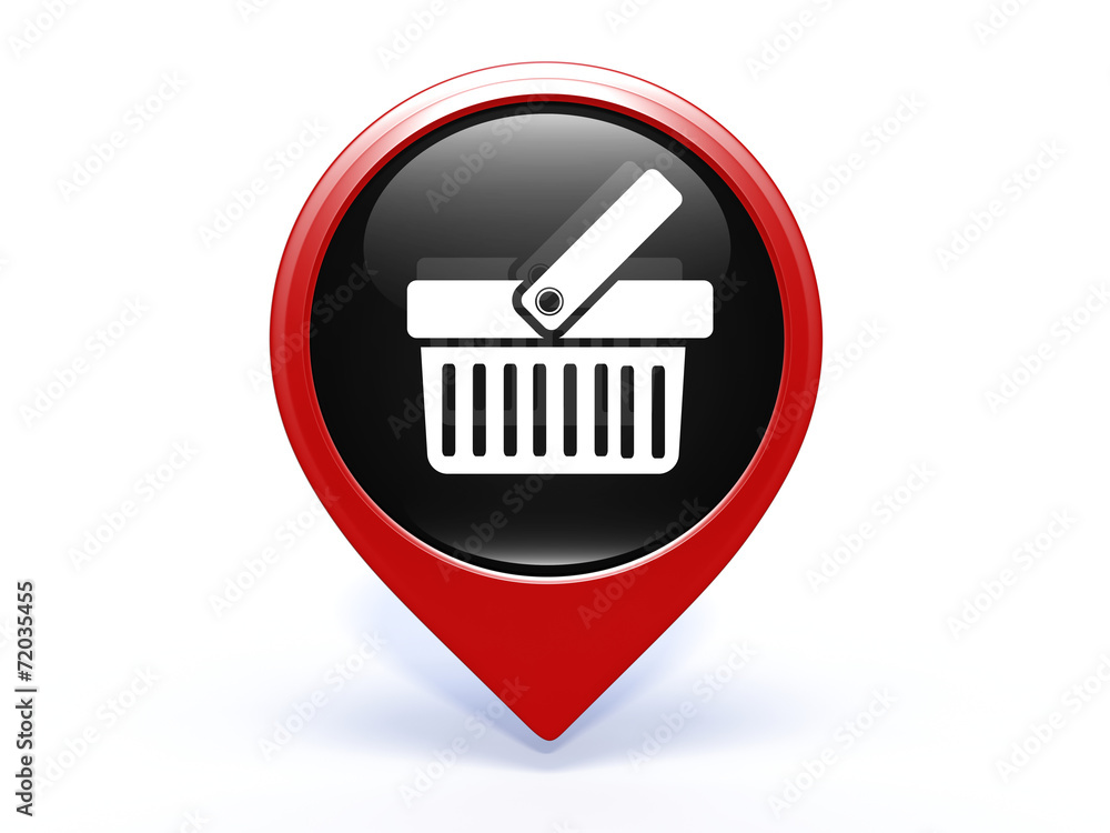 shopping cart pointer icon on white background shopping cart pointer icon on white background