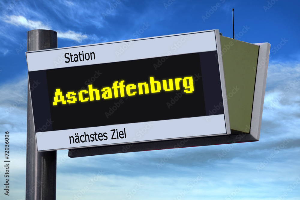 Anzeigetafel 6 - Aschaffenburg