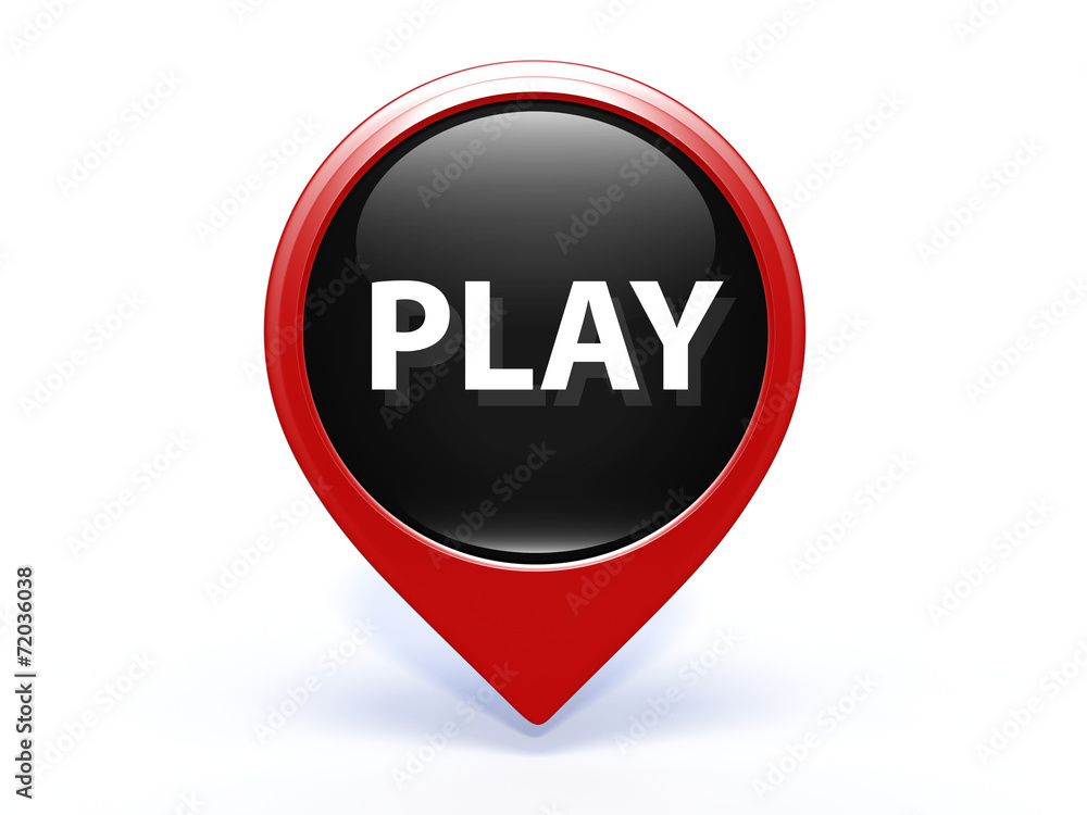 play pointer icon on white background play pointer icon on white background